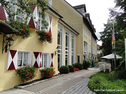 Außenansicht der Krimidinner Location Das Goldenes Lamm in Aalen