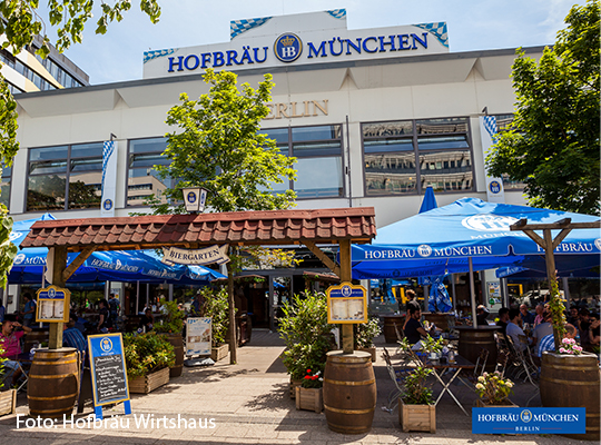 Das Hofbräu Wirtshaus Berlin von außen