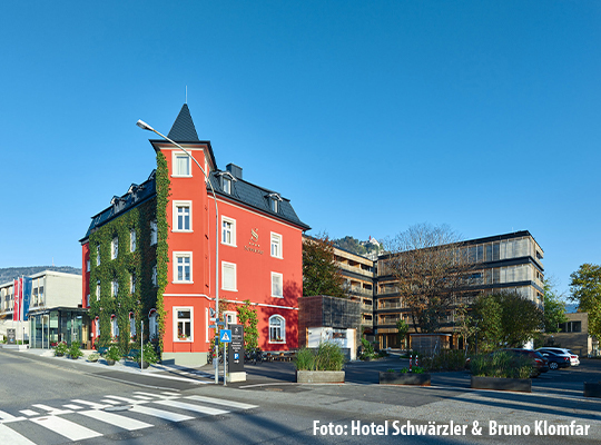 Das Hotel Schwärzler von außen