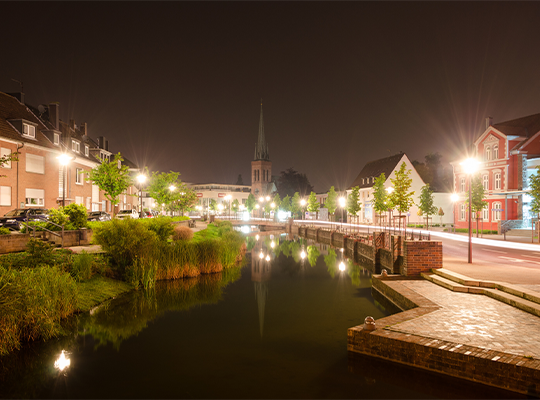 Dorsten bei nacht