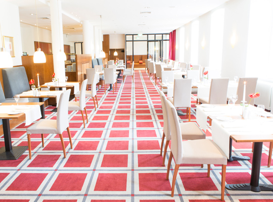 Moderner Saal im Novotel Hildesheim - Veranstaltungsort für unser Krimidinner Hildesheim