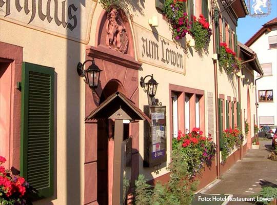 Außenansicht der Hotel Restaurants Löwen