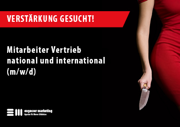 Verstärkung gesucht! Mitarbeiter Vertrieb und International (m/w/d)